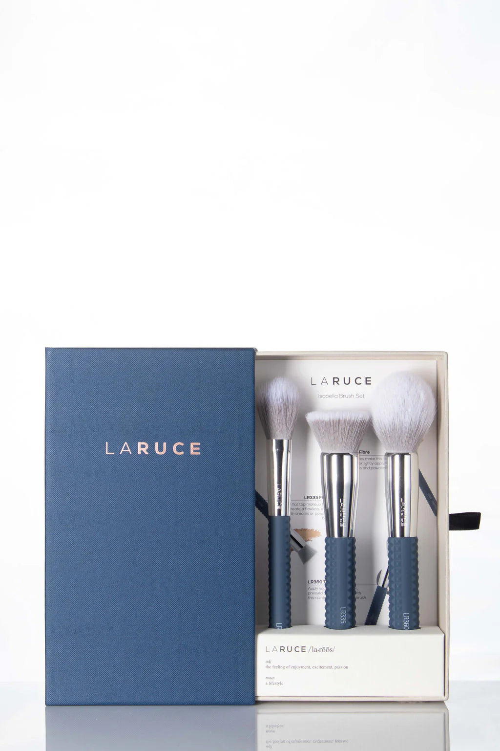 JUEGO DE BROCHAS DE MAQUILLAJE DE 3 PIEZAS ISABELLA