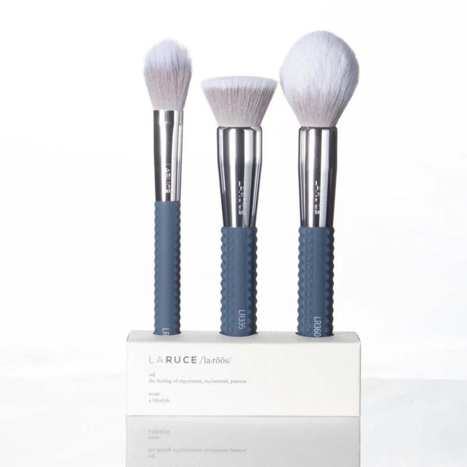 JUEGO DE BROCHAS DE MAQUILLAJE DE 3 PIEZAS ISABELLA