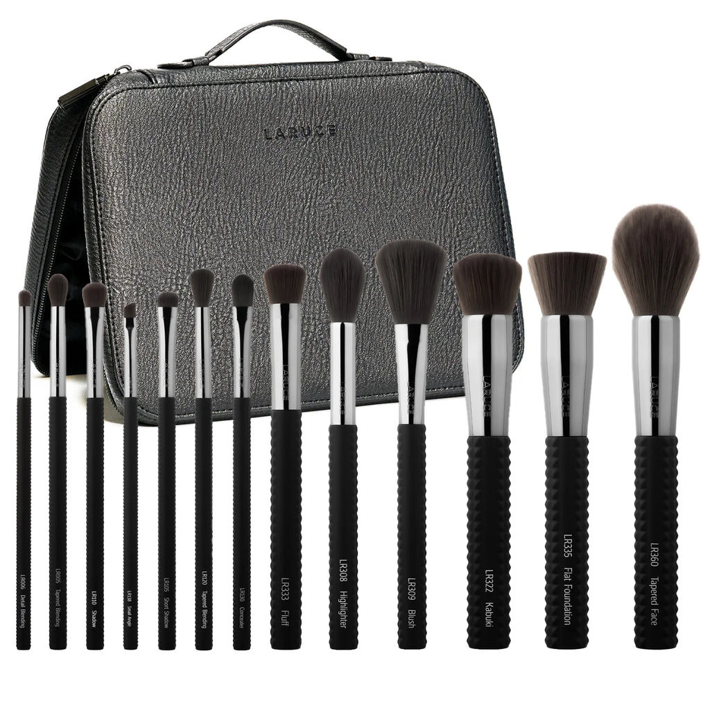 JUEGO DE BROCHAS DE MAQUILLAJE ANN DE 13 PIEZAS CON ESTUCHE