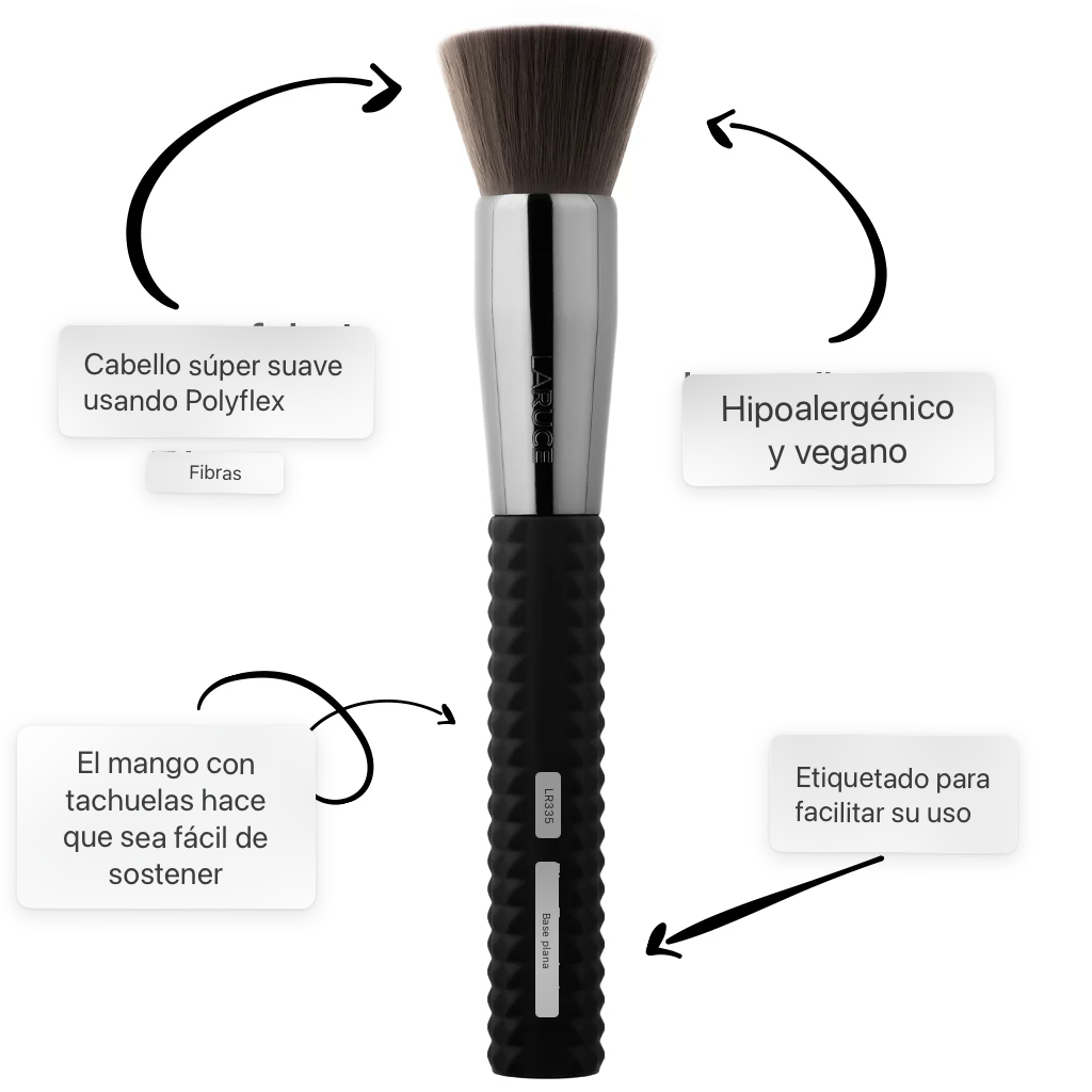 BROCHA PLANA PARA BASE DE MAQUILLAJE LR335